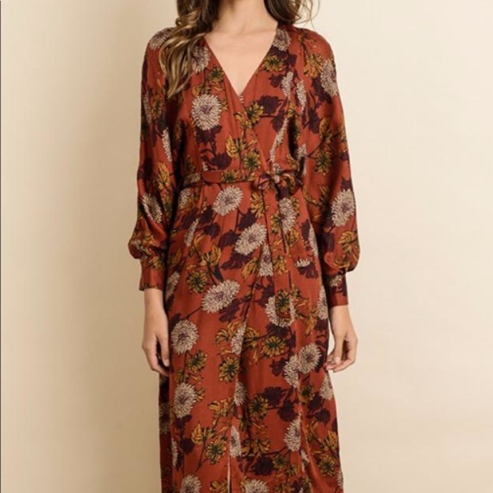 Dress Forum Los Angeles Wrap Midi Dress- large